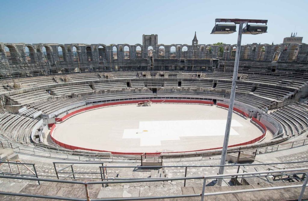 view of arles ampitheatre